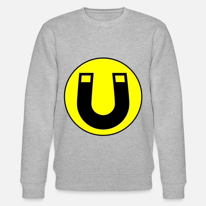 Hufeisen magnet - Stanley/Stella Unisex Bio-Sweatshirt CHANGER  - Grau meliert