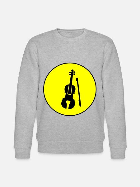 Violin icon icon - Stanley/Stella CHANGER Unisex Organic Sweatshirt - heather grey