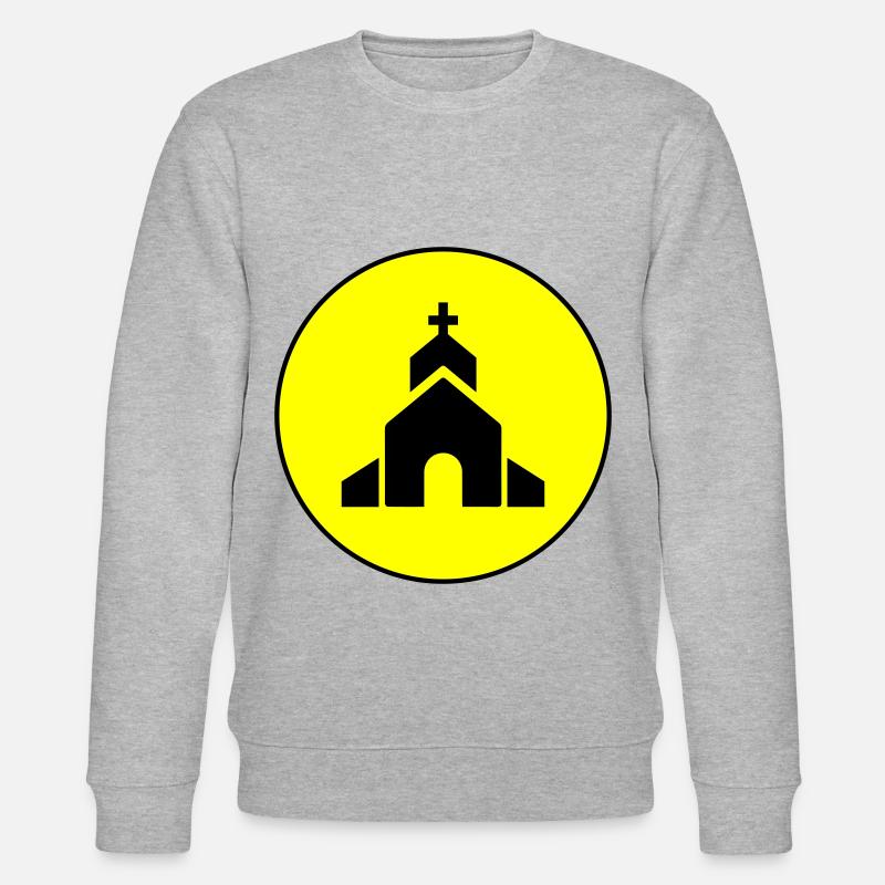 Kirche glaube - Stanley/Stella Unisex Bio-Sweatshirt CHANGER  - Grau meliert