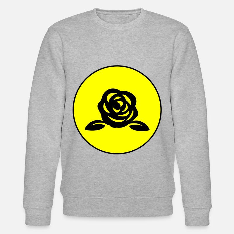 Symbole de la rose - Sweat bio CHANGER Stanley/Stella Unisexe - gris chiné