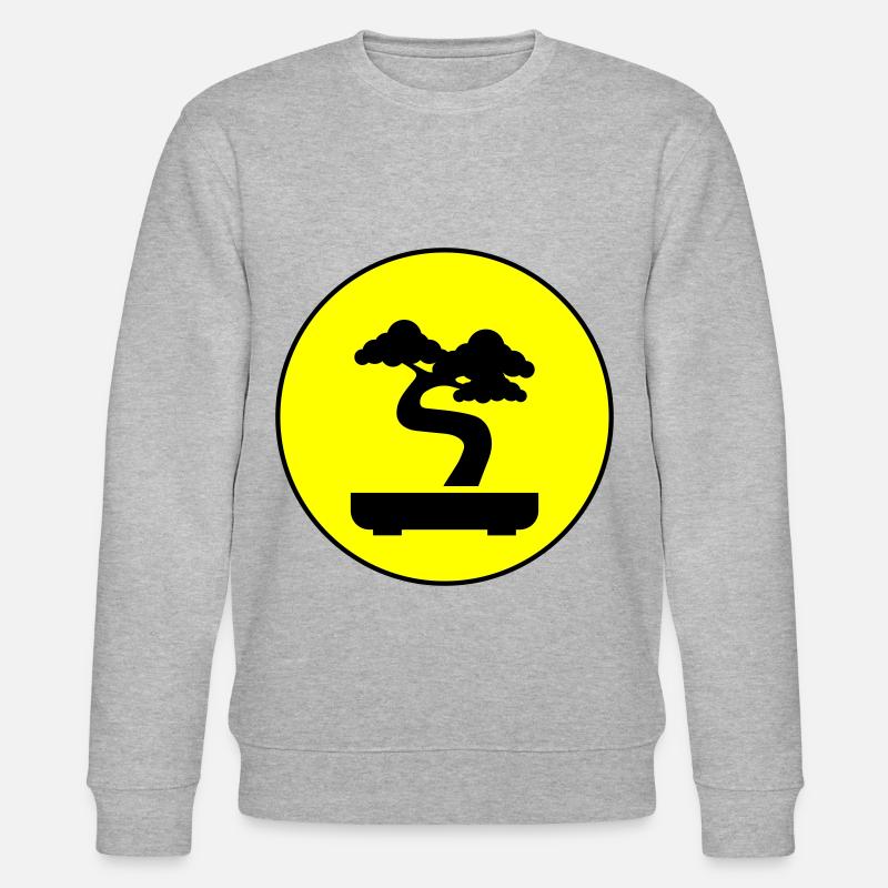 Symbole de l’icône bonsaï - Sweat bio CHANGER Stanley/Stella Unisexe - gris chiné