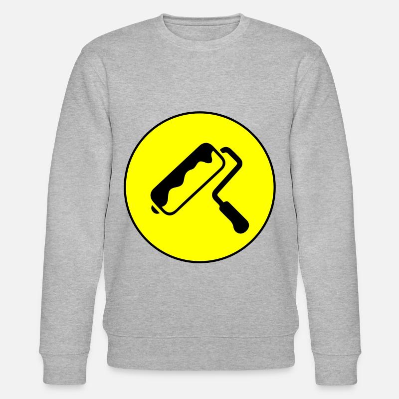 Painter Silhouette icon - Stanley/Stella CHANGER Unisex Organic Sweatshirt - heather grey