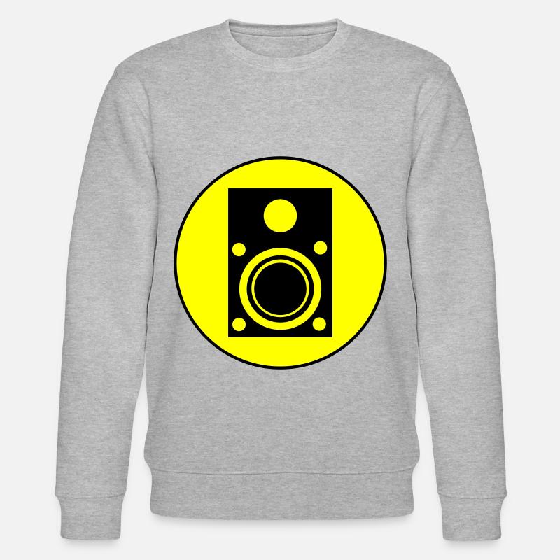 Boxen musik symbol - Stanley/Stella Unisex Bio-Sweatshirt CHANGER  - Grau meliert