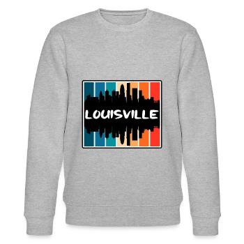 Louisville Kentucky États-Unis Skyline Silhouette Voyage - Sweat bio CHANGER Stanley/Stella Unisexe - gris chiné - Devant - Nik (191cm) & Marisol (170cm)