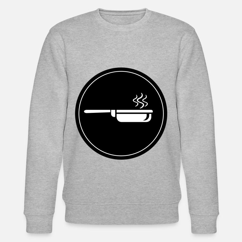 Pfanne Kochen - Stanley/Stella Unisex Bio-Sweatshirt CHANGER - Grau meliert