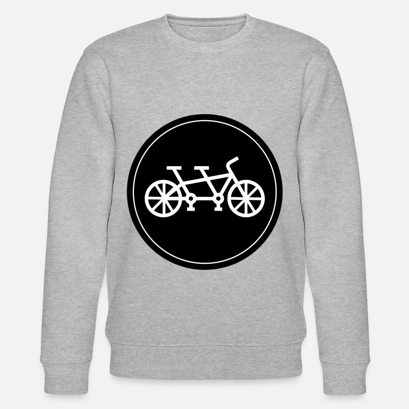 Fahrrad tandem - Stanley/Stella Unisex Bio-Sweatshirt CHANGER  - Grau meliert