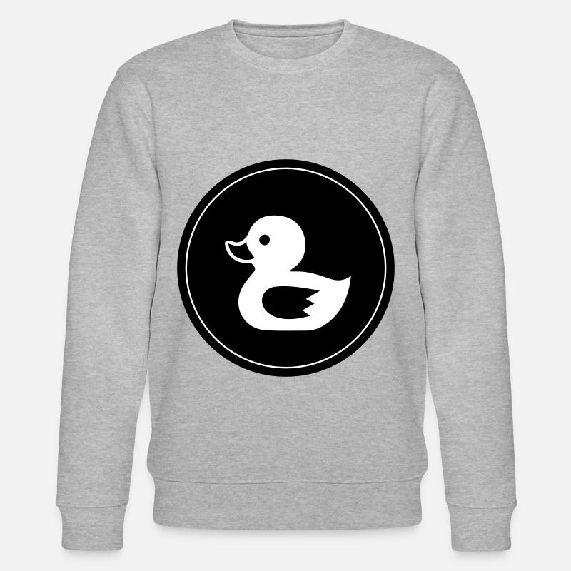 Duck Icon - Stanley/Stella CHANGER Unisex Organic Sweatshirt - heather grey