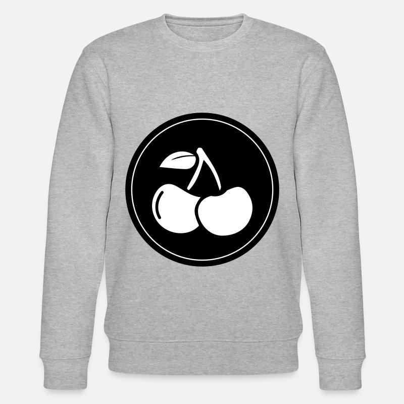 Cherry fruit - Stanley/Stella CHANGER Unisex Organic Sweatshirt - heather grey