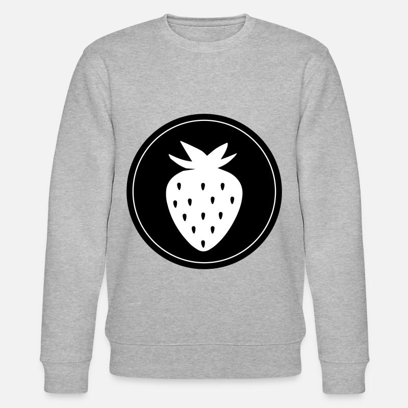 Fruit Strawberry - Stanley/Stella CHANGER Unisex Organic Sweatshirt - heather grey