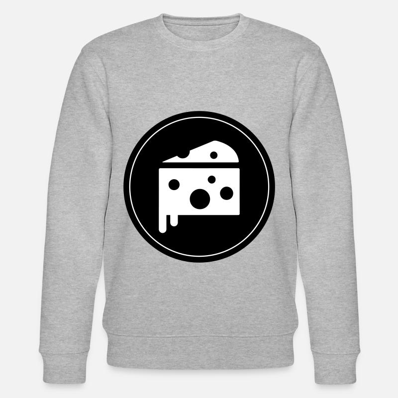 Käse Symbol Cheese - Stanley/Stella CHANGER Unisex Organic Sweatshirt - heather grey