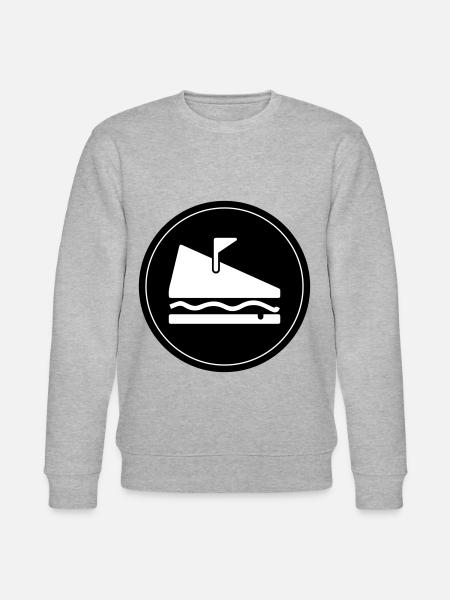 Sandwich Food - Stanley/Stella CHANGER Unisex Organic Sweatshirt - heather grey