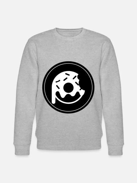 Donut Symbol - Stanley/Stella CHANGER Unisex Organic Sweatshirt - heather grey