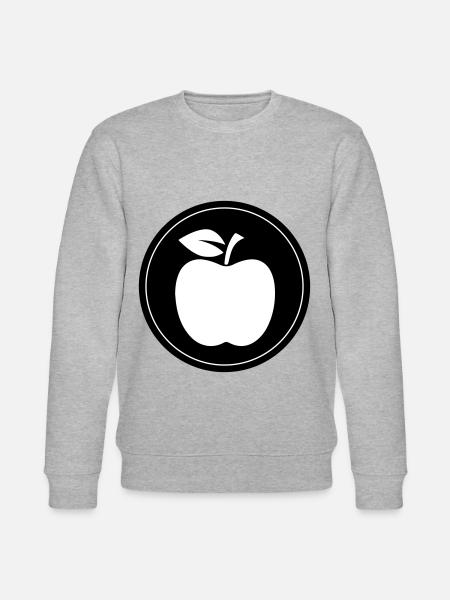 Apple Symbol - Stanley/Stella CHANGER Unisex Organic Sweatshirt - heather grey