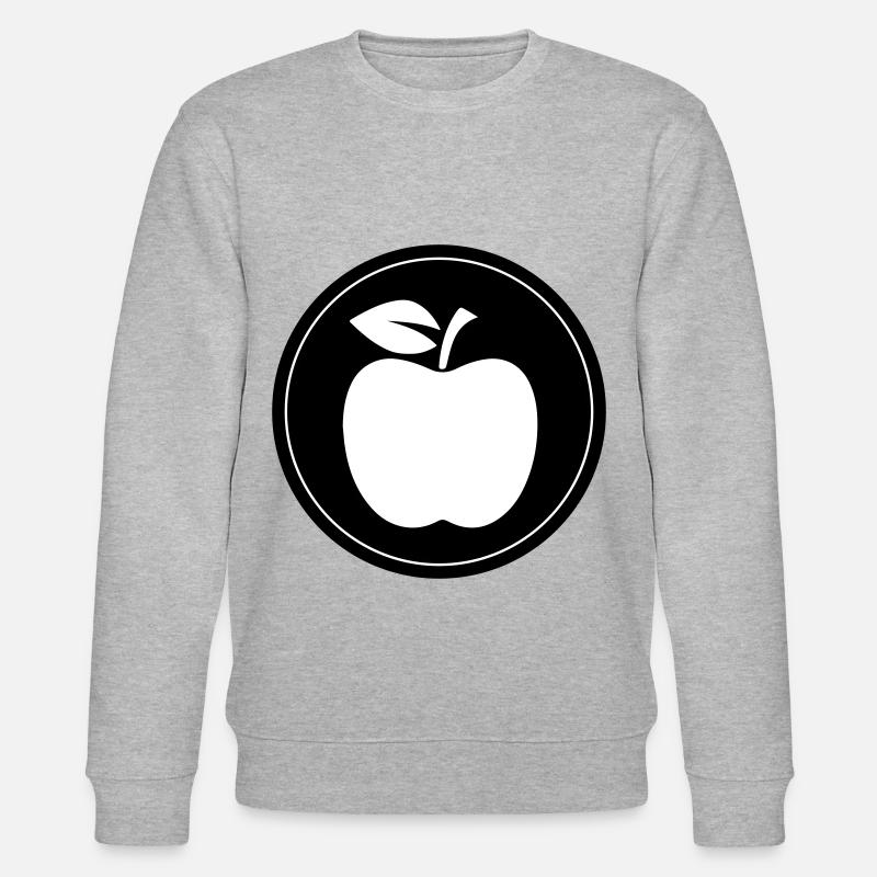 Apfel Symbol - Stanley/Stella Unisex Bio-Sweatshirt CHANGER - Grau meliert