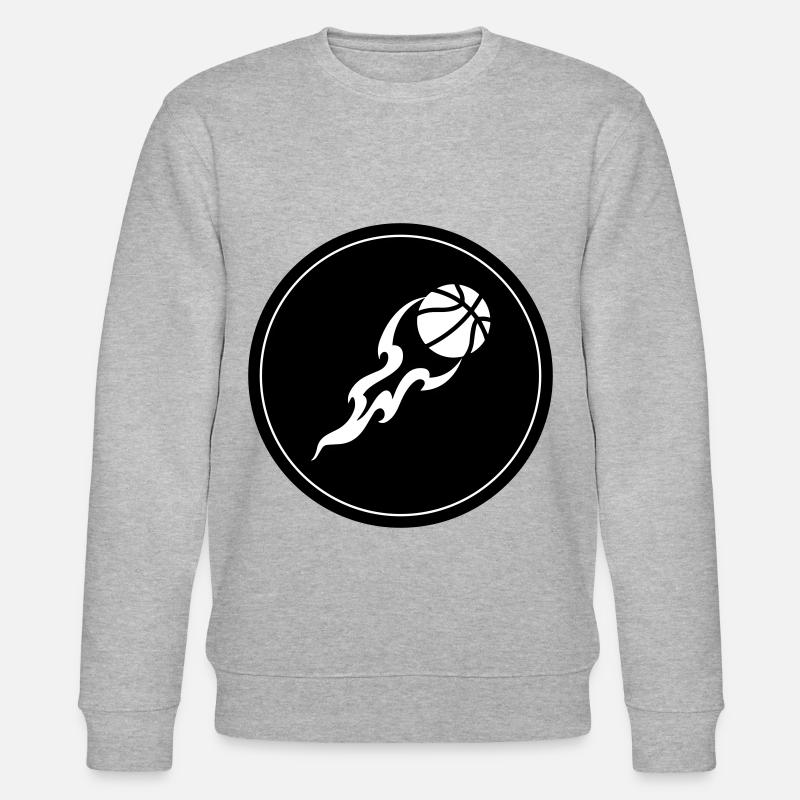 Flamme du basket-ball - Sweat bio CHANGER Stanley/Stella Unisexe - gris chiné
