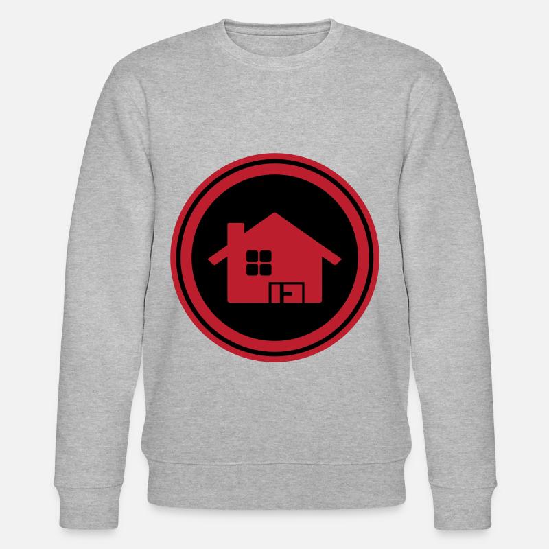Haus Immobilie - Stanley/Stella Unisex Bio-Sweatshirt CHANGER  - Grau meliert