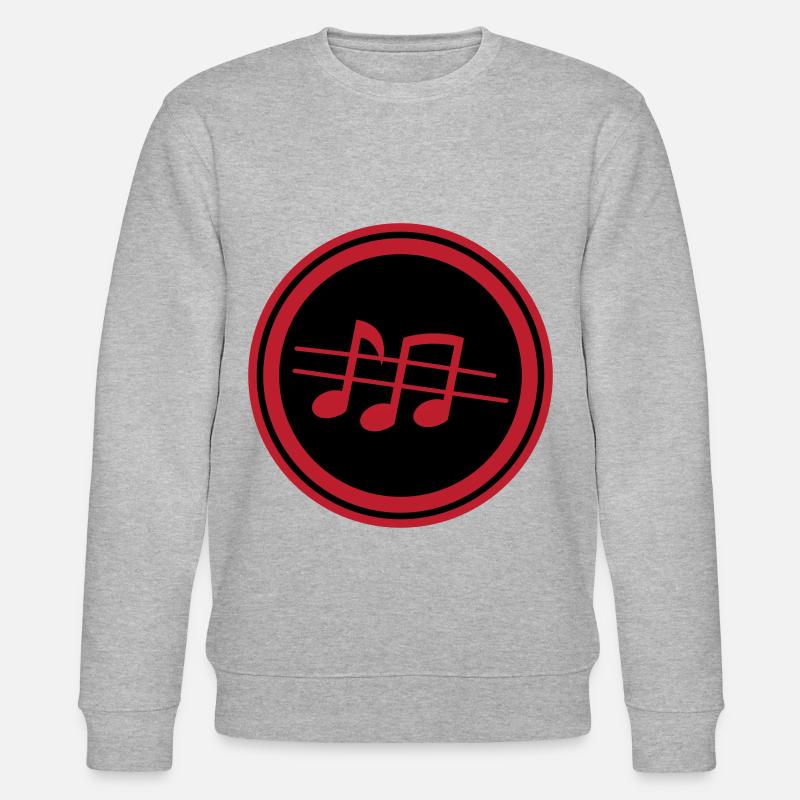 Musik Noten - Stanley/Stella Unisex Bio-Sweatshirt CHANGER  - Grau meliert