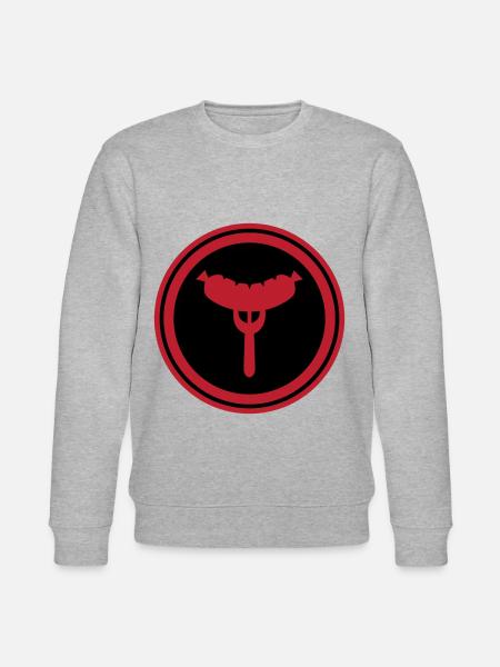 Sausage fork - Stanley/Stella CHANGER Unisex Organic Sweatshirt - heather grey