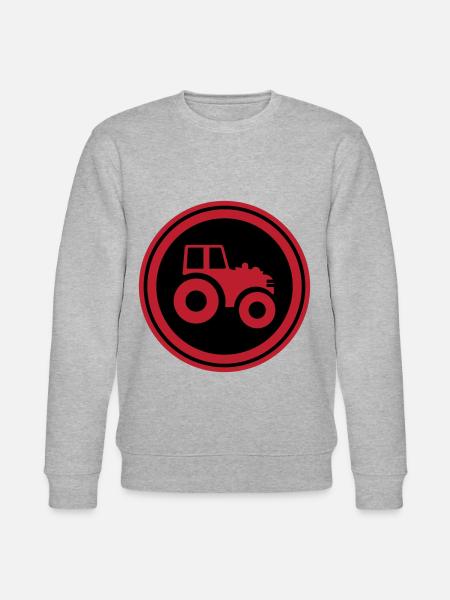 Tractor Symbol - Stanley/Stella CHANGER Unisex Organic Sweatshirt - heather grey