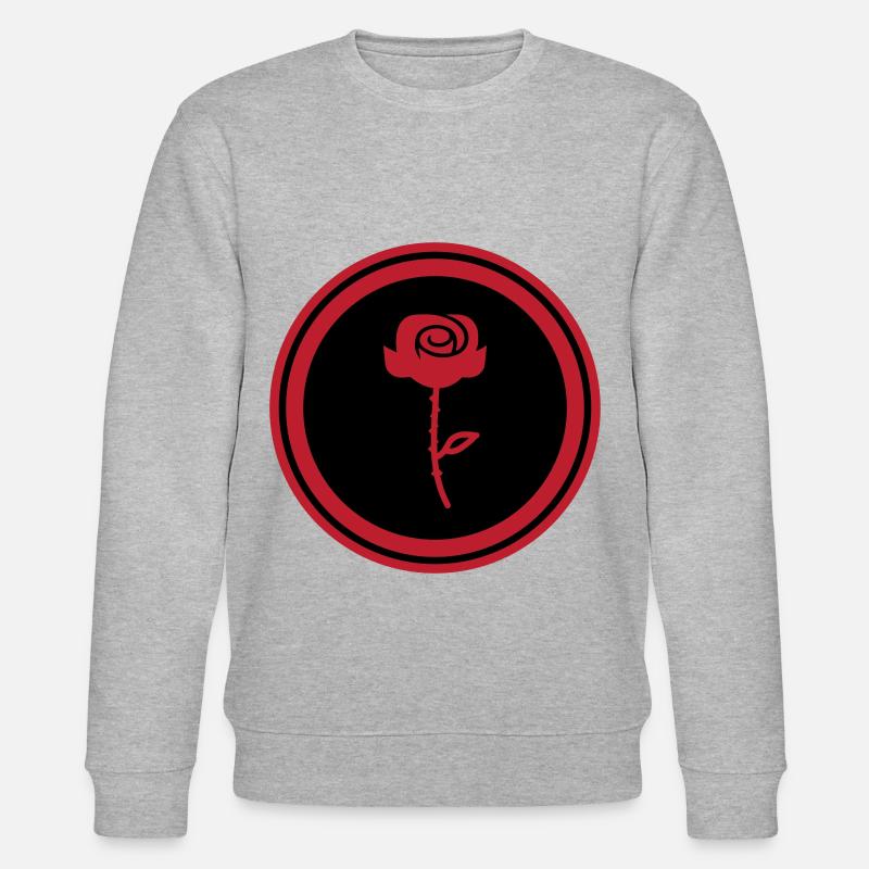 Symbole de la rose - Sweat bio CHANGER Stanley/Stella Unisexe - gris chiné