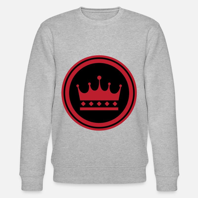 Crown Symbol - Stanley/Stella CHANGER Unisex Organic Sweatshirt - heather grey