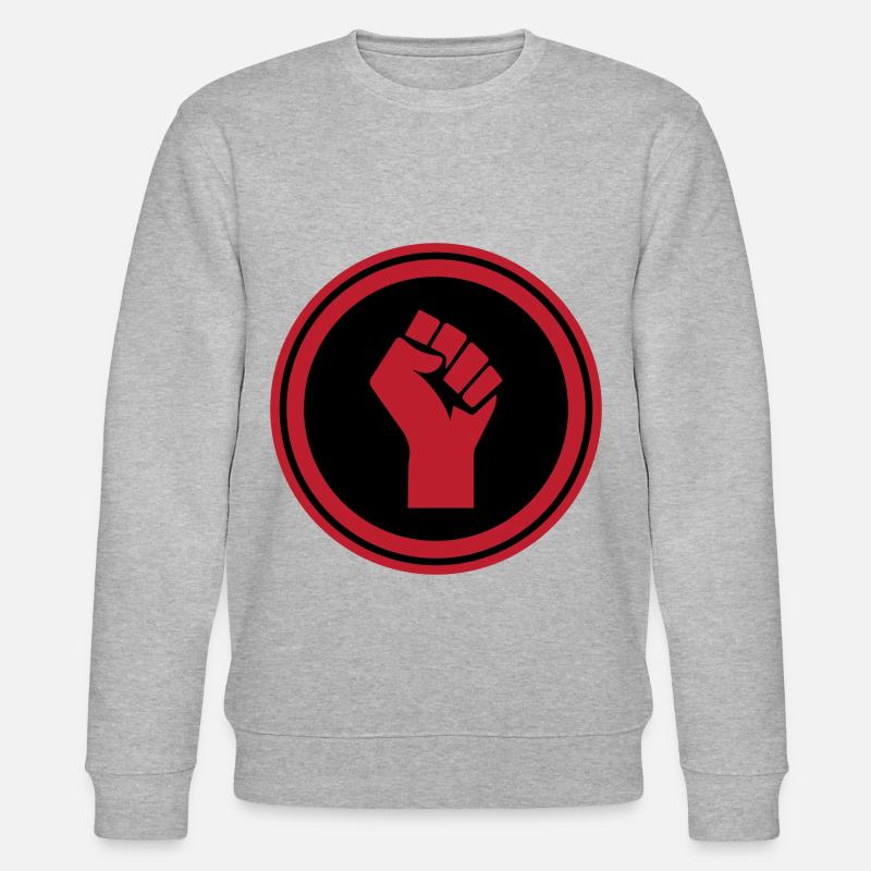 Hand Faust - Stanley/Stella Unisex Bio-Sweatshirt CHANGER  - Grau meliert