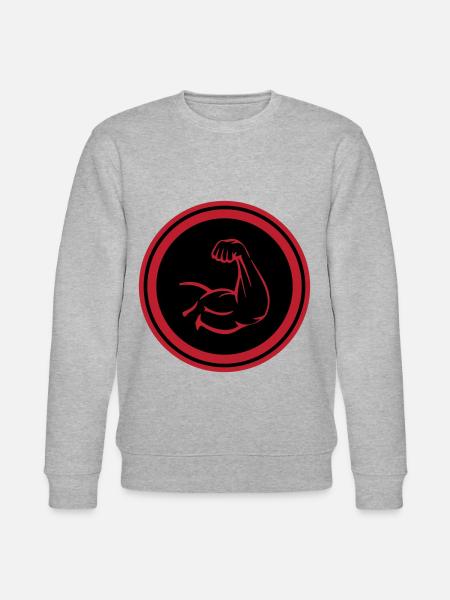 Arm Muscles Biceps - Stanley/Stella CHANGER Unisex Organic Sweatshirt - heather grey