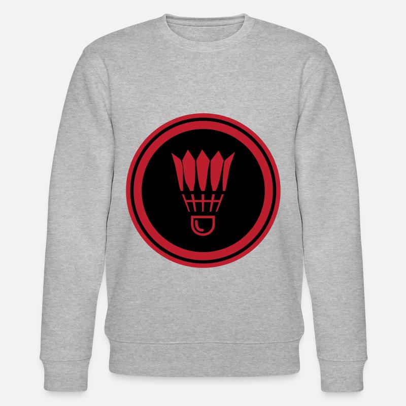 Symbole de badminton - Sweat bio CHANGER Stanley/Stella Unisexe - gris chiné