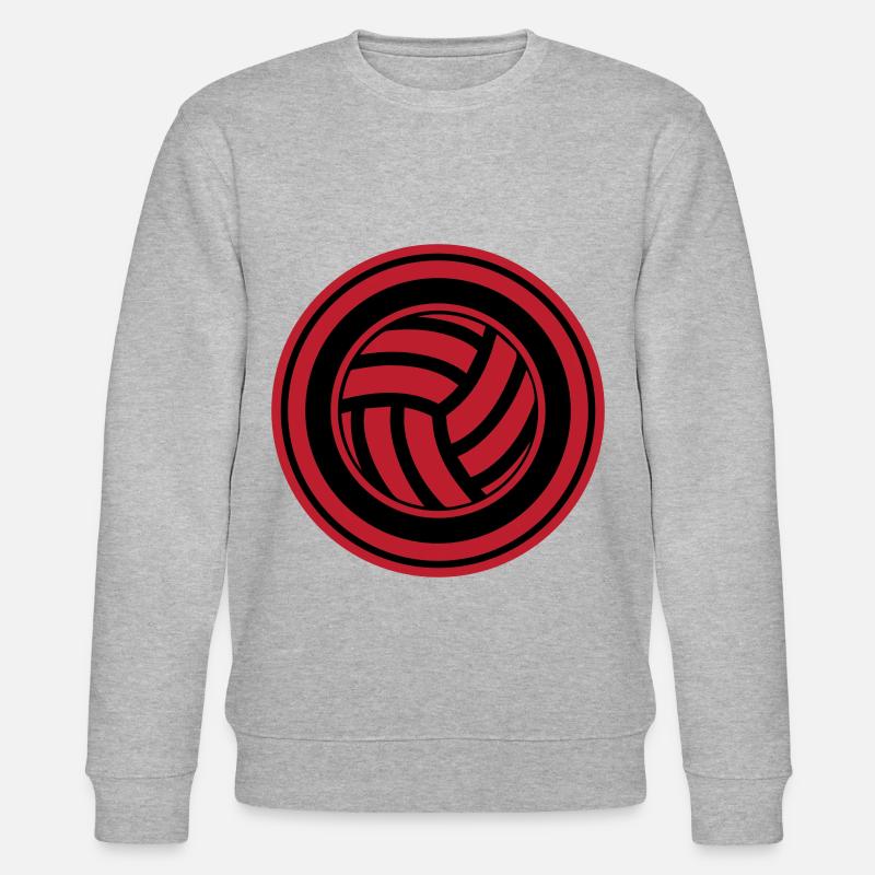 Volleyball Symbol - Stanley/Stella Unisex Bio-Sweatshirt CHANGER  - Grau meliert
