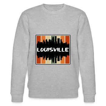 Louisville Kentucky États-Unis Skyline Silhouette Voyage - Sweat bio CHANGER Stanley/Stella Unisexe - gris chiné - Devant - Nik (191cm) & Marisol (170cm)