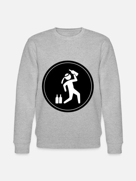 Drunk Party Drinking Circle - Stanley/Stella CHANGER Unisex Organic Sweatshirt - heather grey