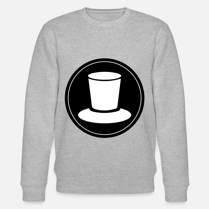 Zylinder Bräutigam Kreis - Stanley/Stella Unisex Bio-Sweatshirt CHANGER  - Grau meliert