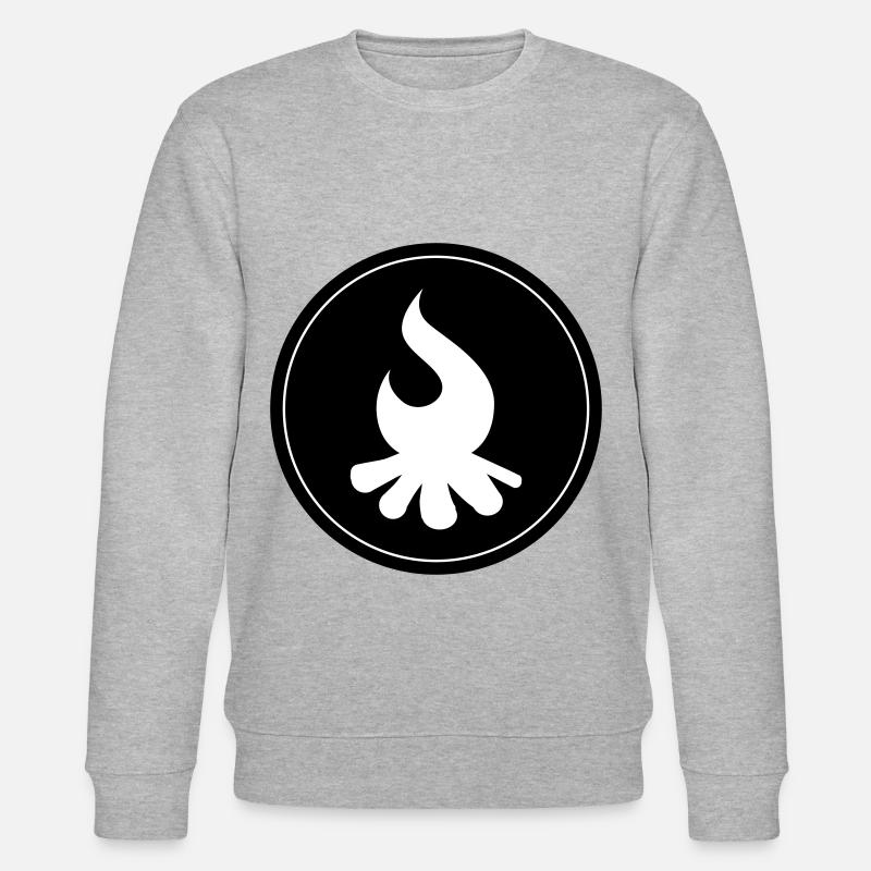 Lagerfeuer Kreis - Stanley/Stella Unisex Bio-Sweatshirt CHANGER  - Grau meliert