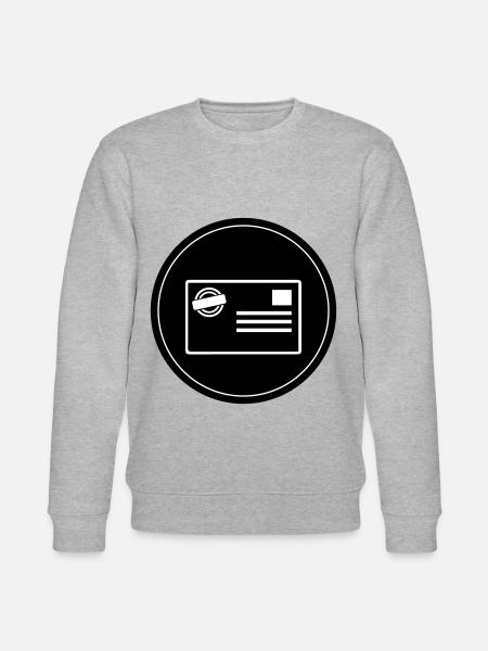 Stamp icon circle - Stanley/Stella CHANGER Unisex Organic Sweatshirt - heather grey