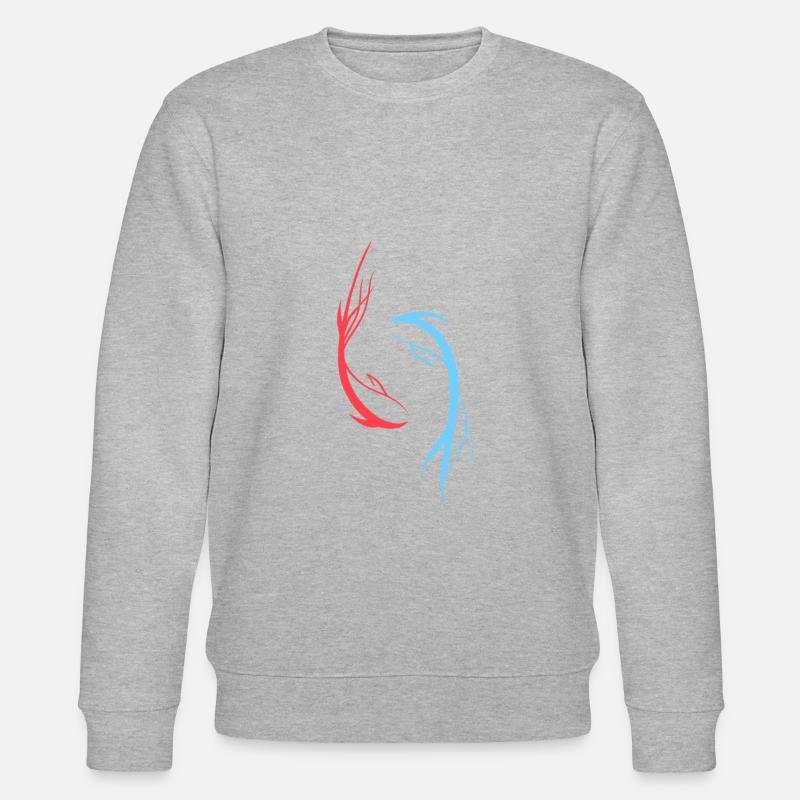 Fischschnur-Kunst - Stanley/Stella Unisex Bio-Sweatshirt CHANGER  - Grau meliert
