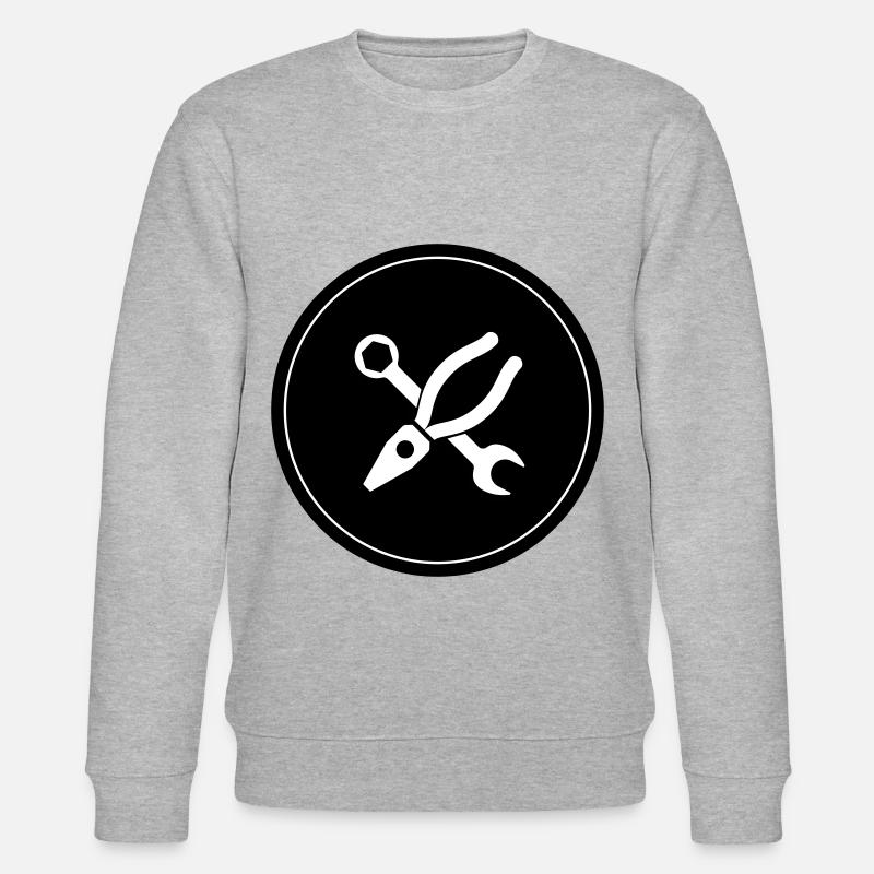 Zange Icon - Stanley/Stella Unisex Bio-Sweatshirt CHANGER  - Grau meliert
