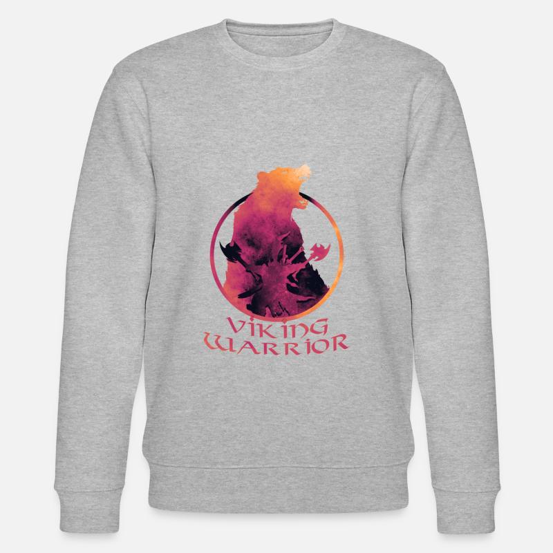 Wikingerkrieger - Stanley/Stella Unisex Bio-Sweatshirt CHANGER  - Grau meliert