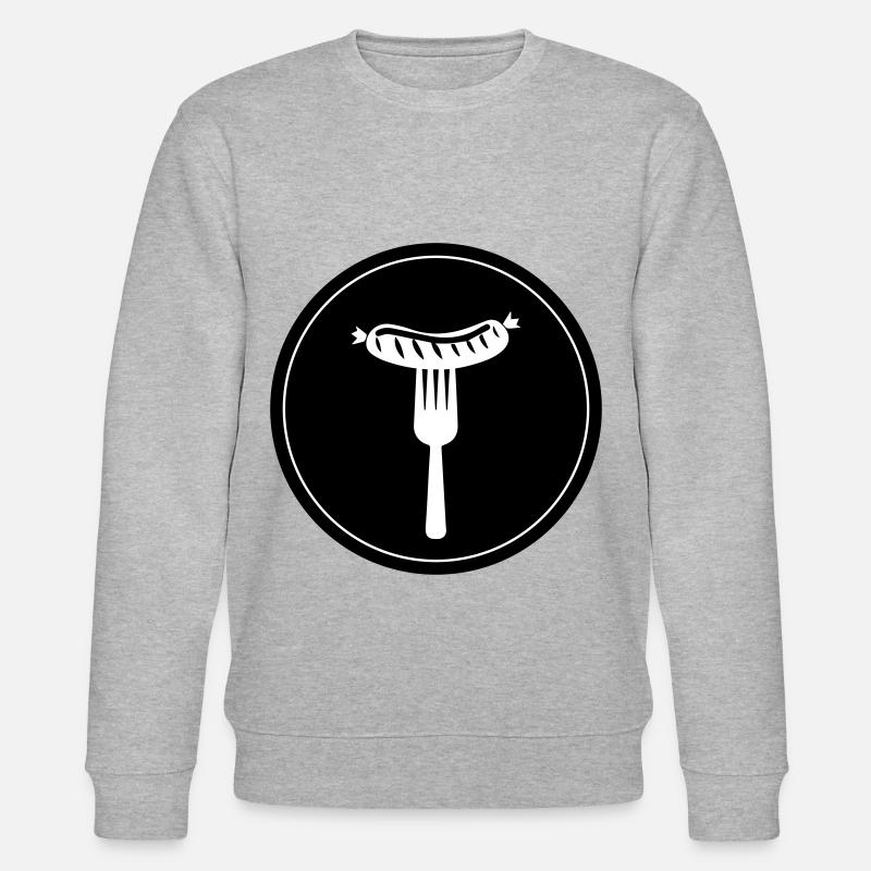 Bratwurst Fleisch icon - Stanley/Stella Unisex Bio-Sweatshirt CHANGER  - Grau meliert
