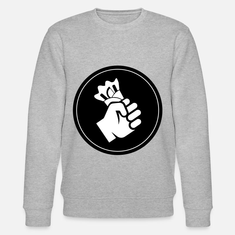 Spieß grill Icon - Stanley/Stella Unisex Bio-Sweatshirt CHANGER  - Grau meliert