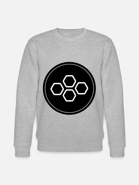 Imker symbol - Stanley/Stella Unisex Bio-Sweatshirt CHANGER - Grau meliert