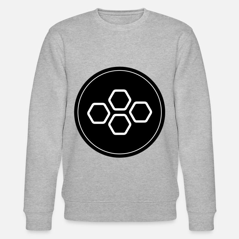 Imker symbol - Stanley/Stella Unisex Bio-Sweatshirt CHANGER  - Grau meliert