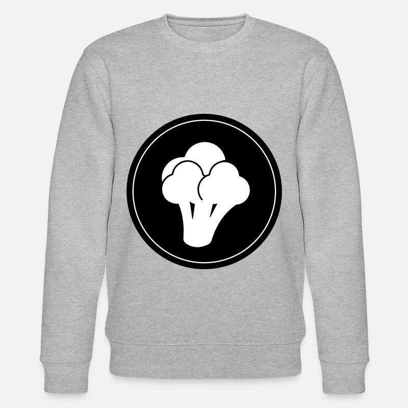 Brokkoli Gemüse - Stanley/Stella Unisex Bio-Sweatshirt CHANGER  - Grau meliert