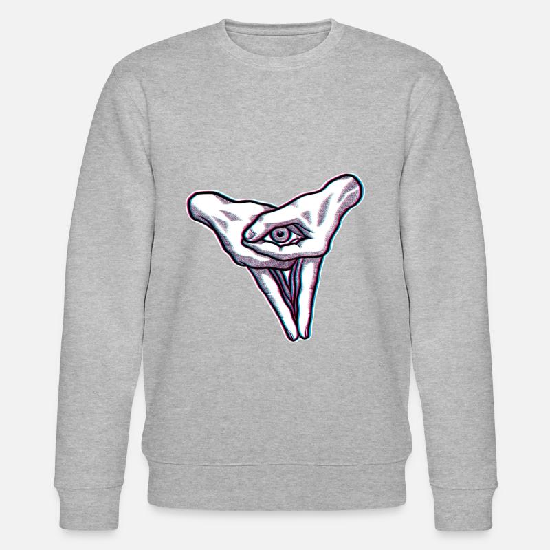 Effekt der Augenverschwammung - Stanley/Stella Unisex Bio-Sweatshirt CHANGER  - Grau meliert