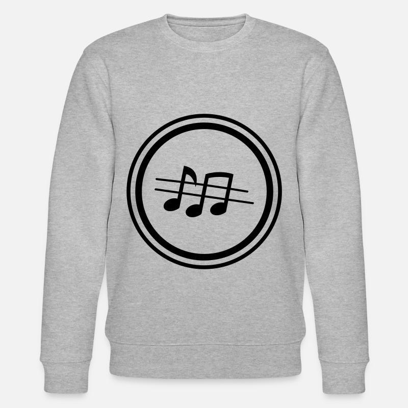 Musik Noten - Stanley/Stella Unisex Bio-Sweatshirt CHANGER  - Grau meliert