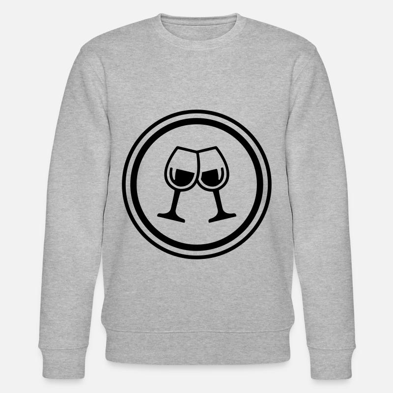 Verres à vin - Sweat bio CHANGER Stanley/Stella Unisexe - gris chiné
