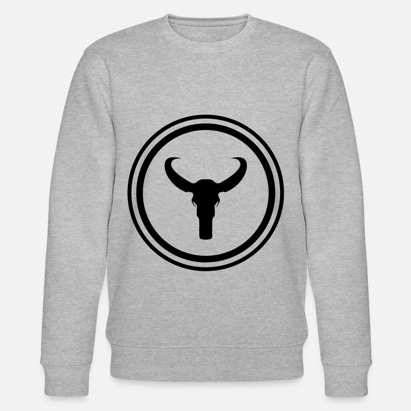 Bulle Skelett - Stanley/Stella Unisex Bio-Sweatshirt CHANGER  - Grau meliert