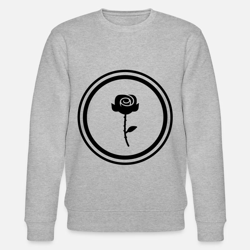 Rose Symbol - Stanley/Stella Unisex Bio-Sweatshirt CHANGER  - Grau meliert
