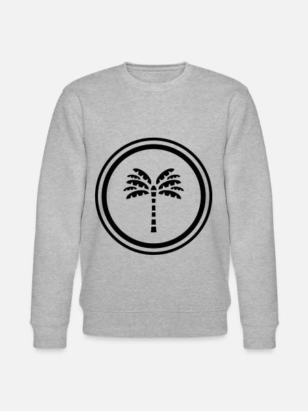 Palm Symbol - Stanley/Stella CHANGER Unisex Organic Sweatshirt - heather grey