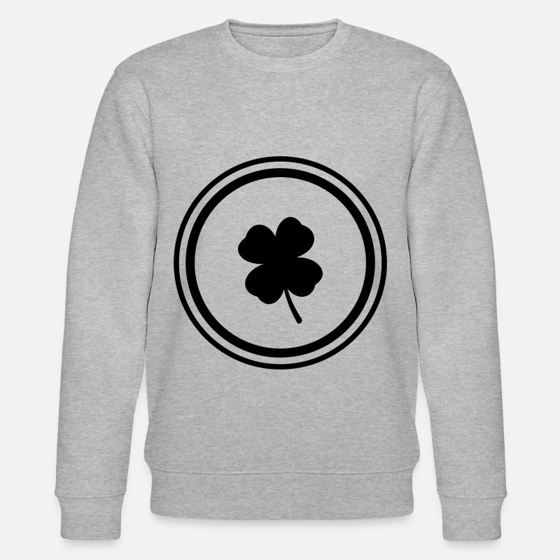 Symbole du trèfle - Sweat bio CHANGER Stanley/Stella Unisexe - gris chiné