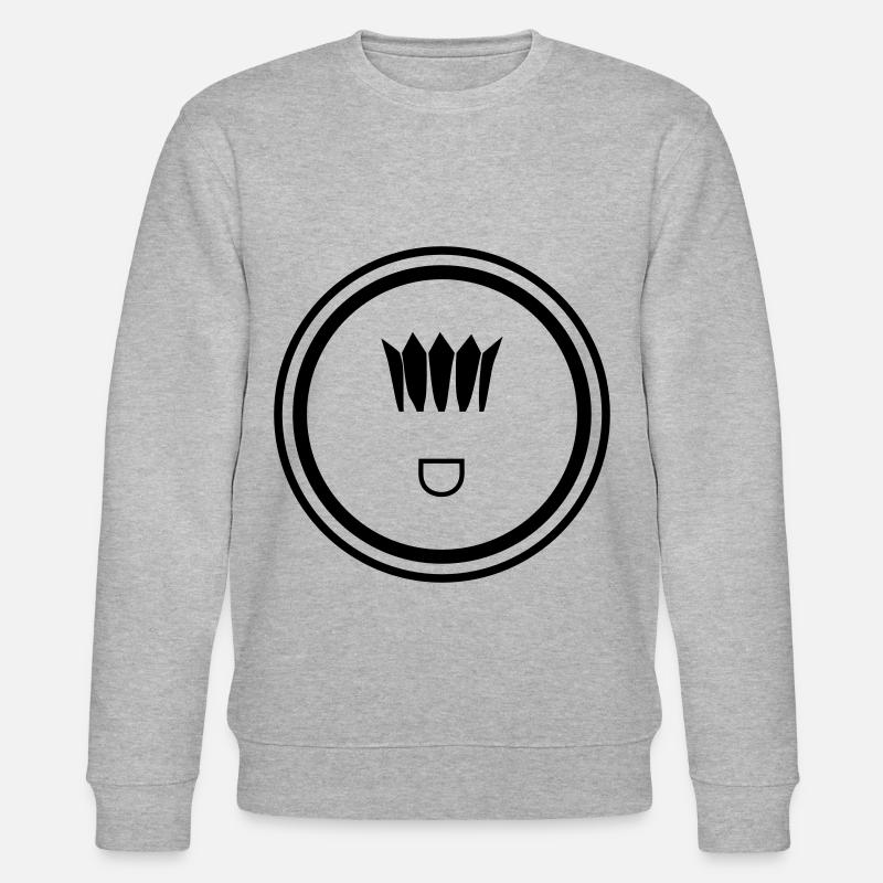 Symbole de badminton - Sweat bio CHANGER Stanley/Stella Unisexe - gris chiné